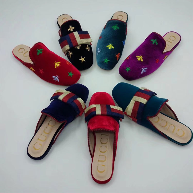 2018 gucci women Slippers in velvet