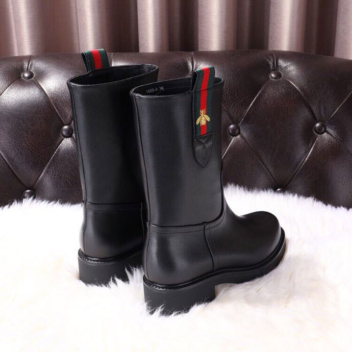 2018 gucci women boots in Calfskin Heel 4.5cm