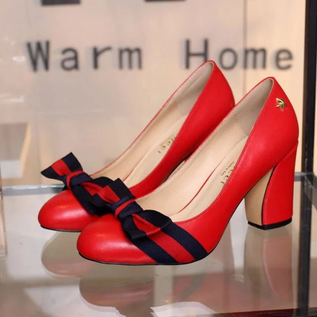 2018 gucci women shoes in Calfskin