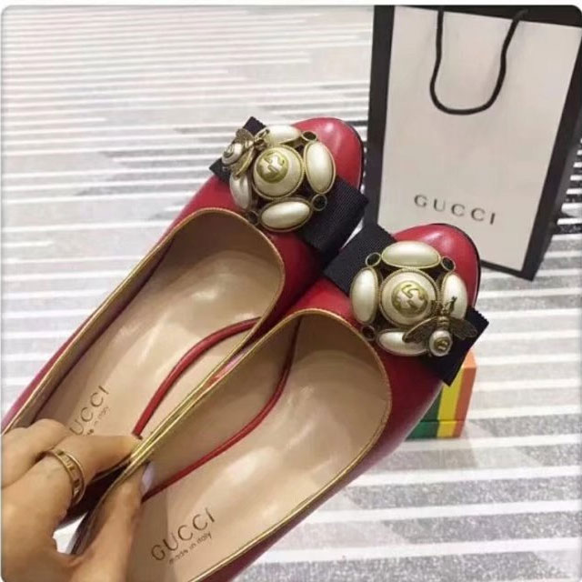 2018 gucci women shoes in Calfskin