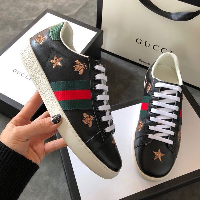 2018 gucci women shoes in Calfskin