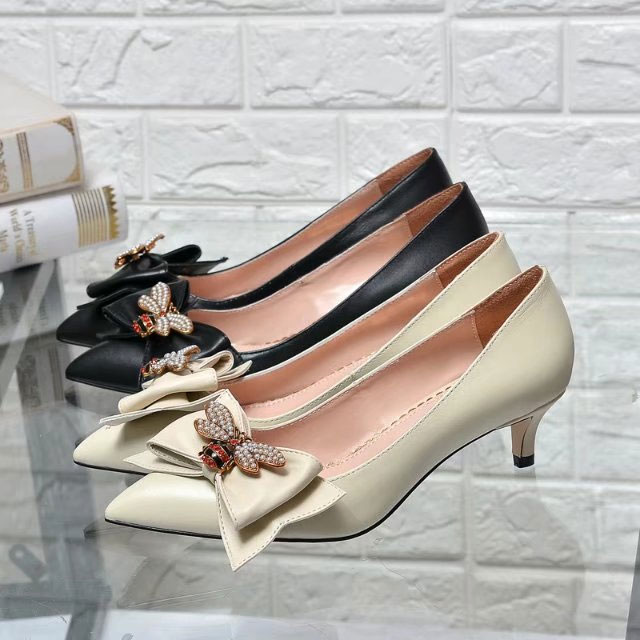 2018 gucci women shoes in Calfskin Heel 4.5cm