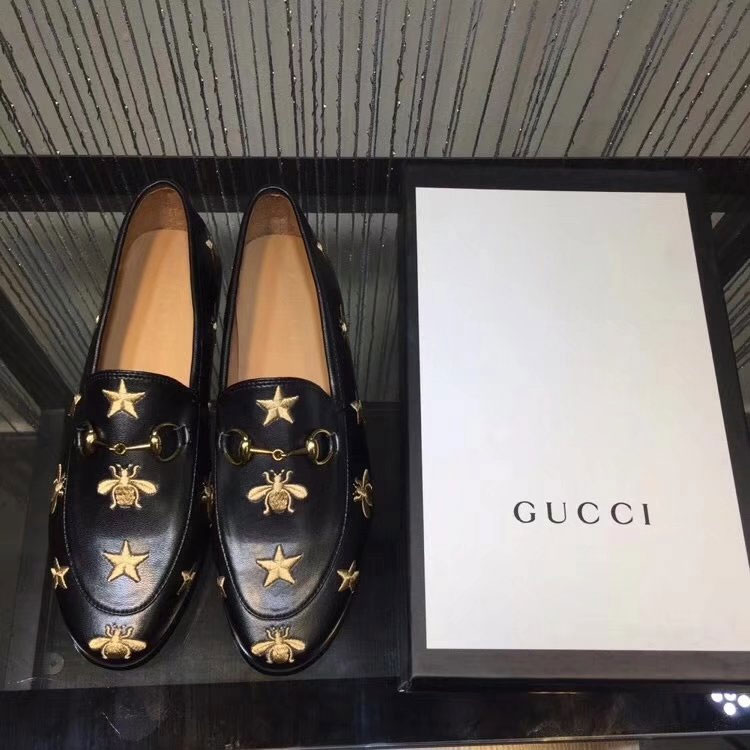 2018 gucci women shoes in Calfskin leather