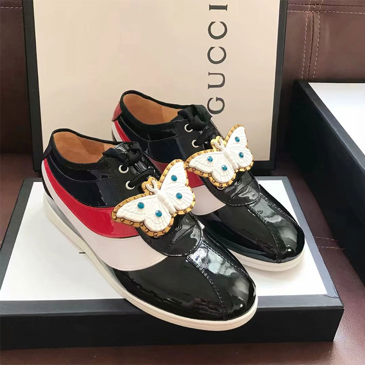 2018 gucci women shoes in Patent leather