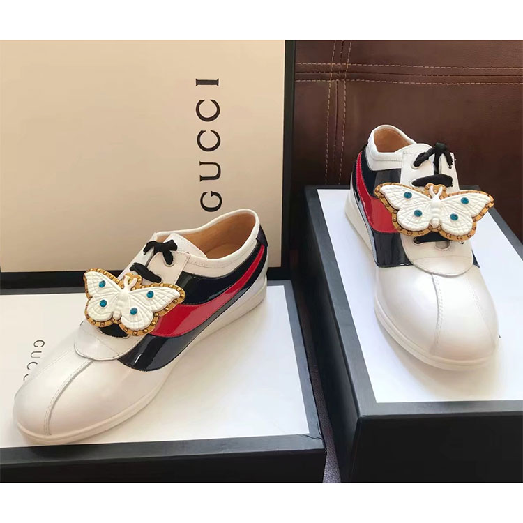 2018 gucci women shoes in Patent leather