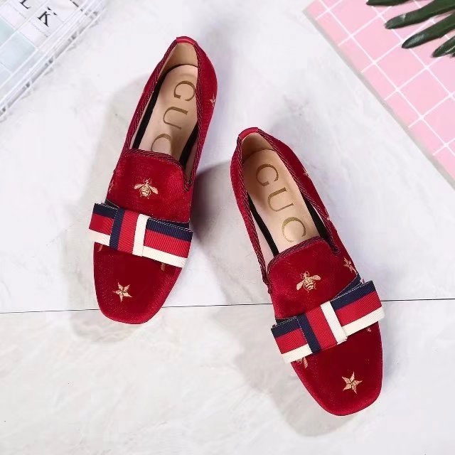 2018 gucci women shoes in velvet