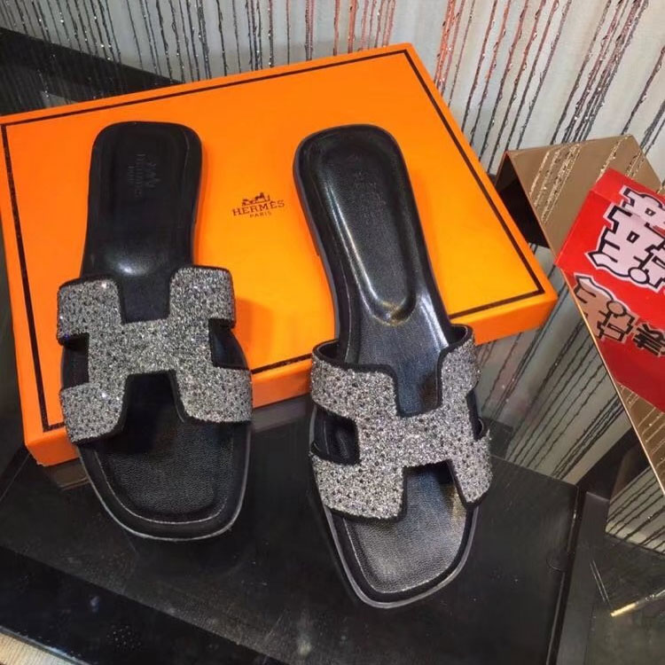 2018 hermes women Flat Slippers