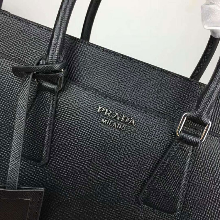 2018 prada Men leather bag