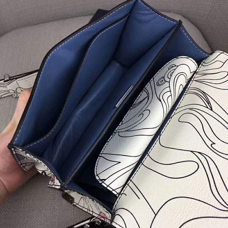 2018 prada cahier printed leather bag