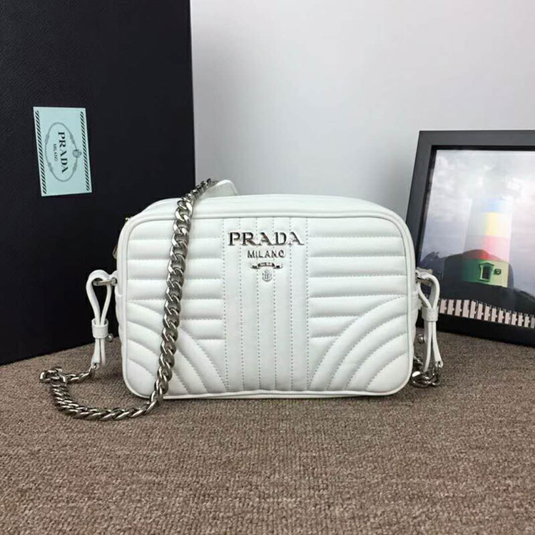 2018 prada diagramme leather cross-body bag