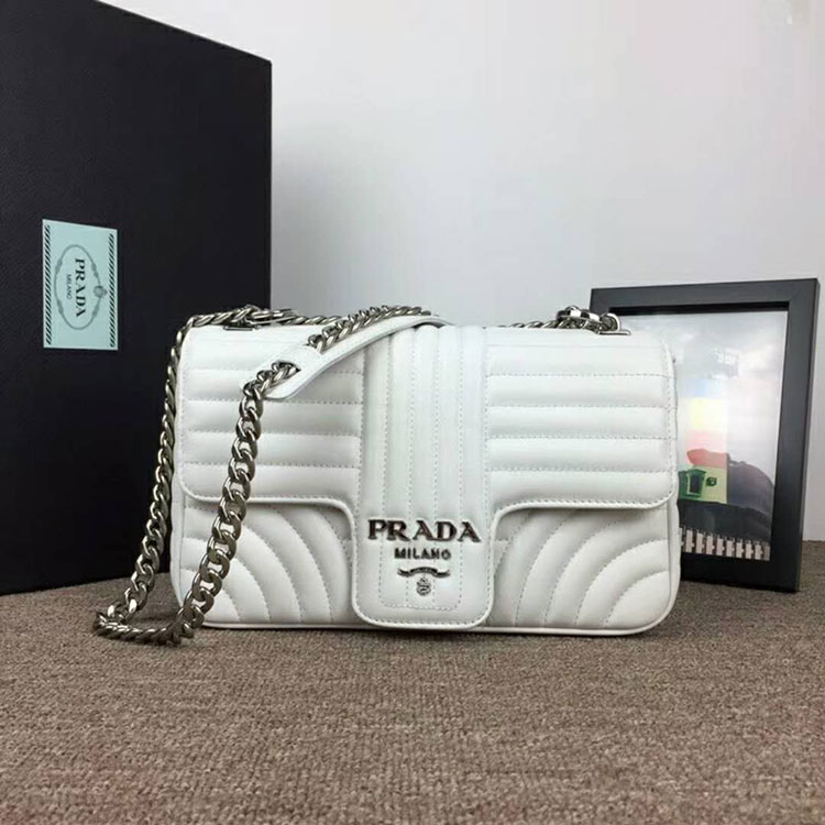 2018 prada diagramme leather shoulder bag