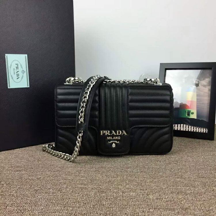 2018 prada diagramme leather shoulder bag