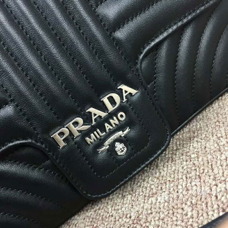 2018 prada diagramme leather shoulder bag