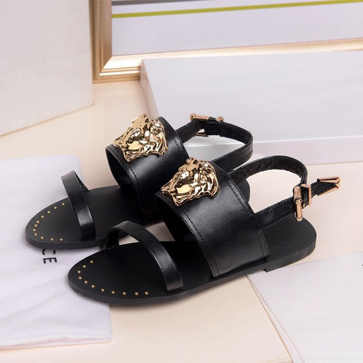 2018 versace women Sandal in Calfskin