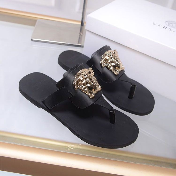 2018 versace women Slippers in Calfskin