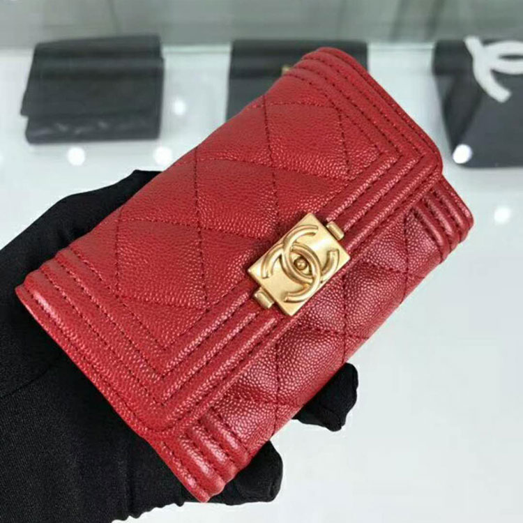 2019 BOY CHANEL Card Holder