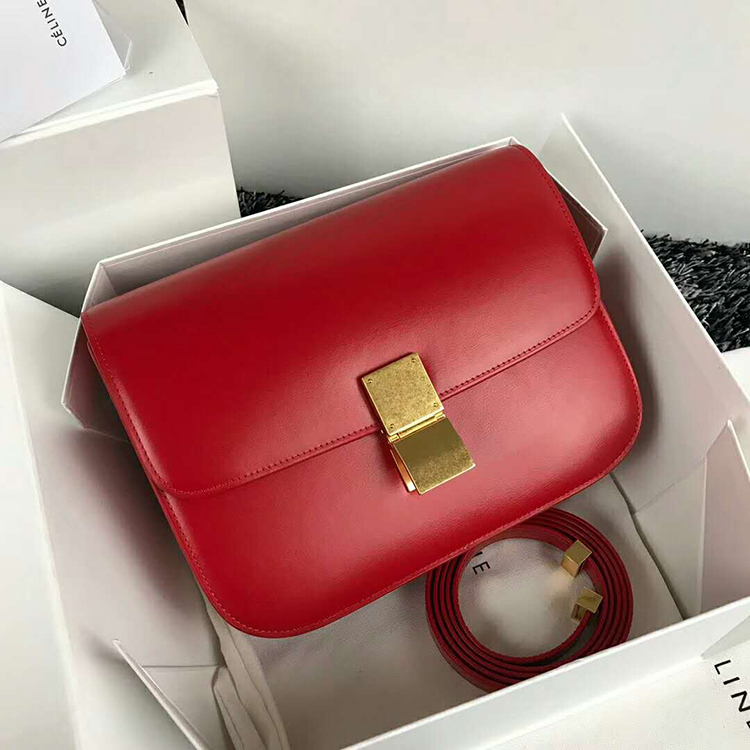 2019 CELINE MEDIUM CLASSIC BAG IN BOX CALFSKIN