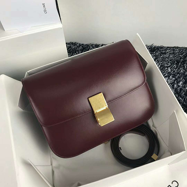 2019 CELINE MEDIUM CLASSIC BAG IN BOX CALFSKIN