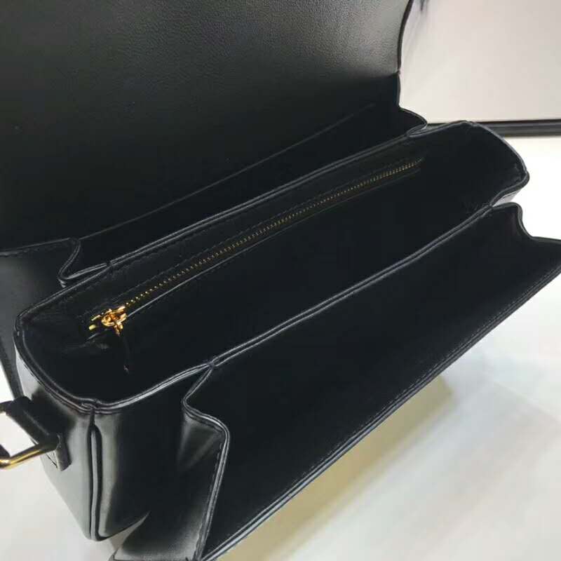 2019 Celine MEDIUM TRIOMPHE BAG IN TEXTILE AND NATURAL CALFSKIN