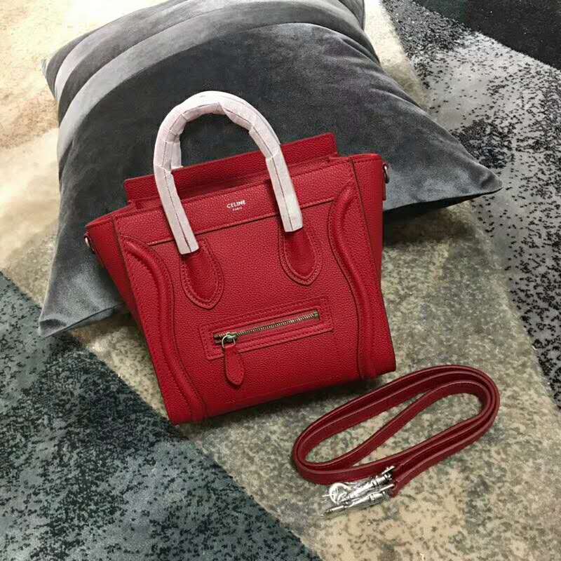 2019 Celine NANO LUGGAGE BAG IN DRUMMED CALFSKIN