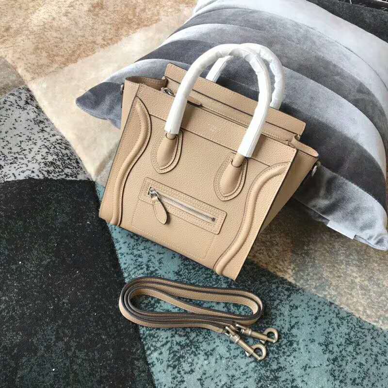 2019 Celine NANO LUGGAGE BAG IN DRUMMED CALFSKIN