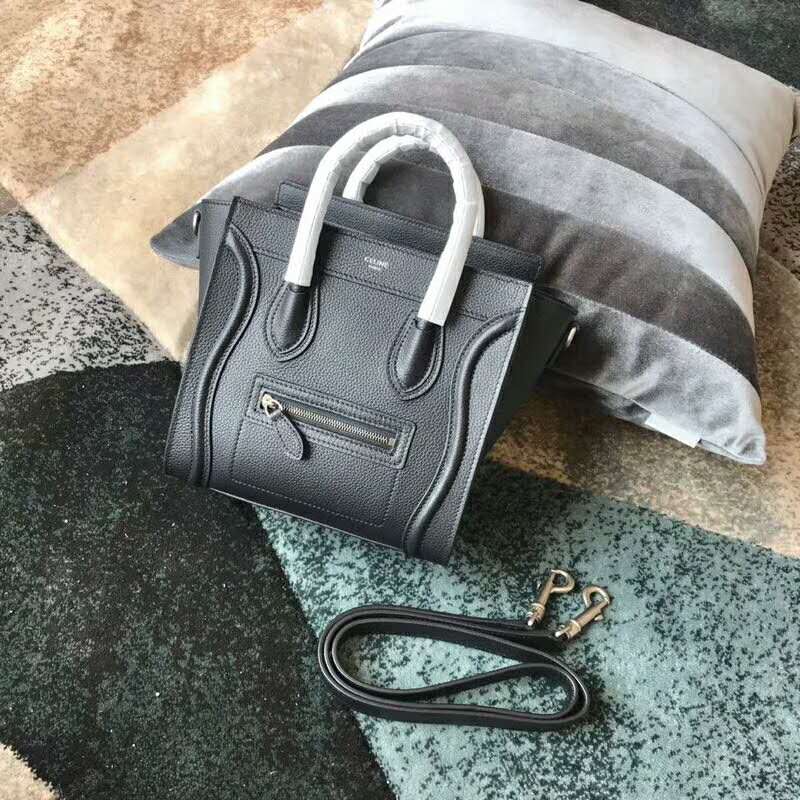 2019 Celine NANO LUGGAGE BAG IN DRUMMED CALFSKIN