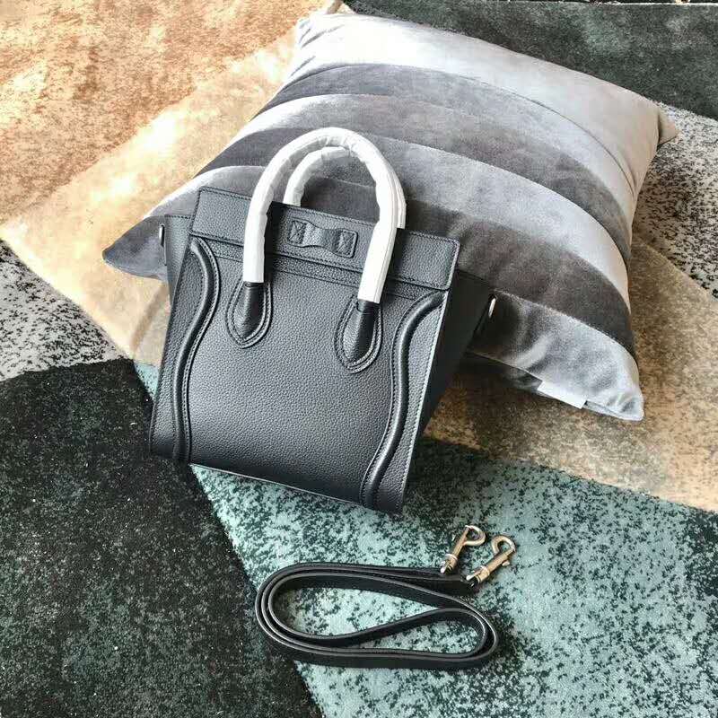 2019 Celine NANO LUGGAGE BAG IN DRUMMED CALFSKIN