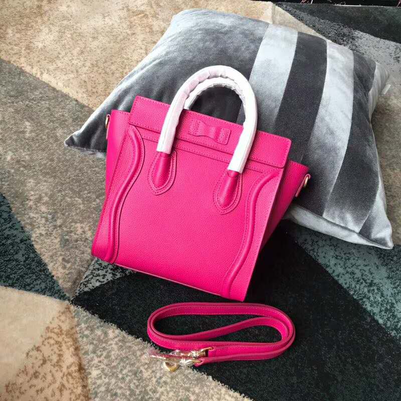 2019 Celine NANO LUGGAGE BAG IN DRUMMED CALFSKIN