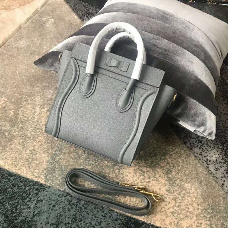 2019 Celine NANO LUGGAGE BAG IN DRUMMED CALFSKIN