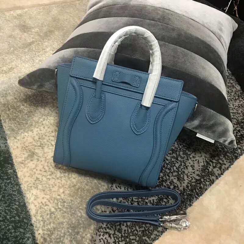 2019 Celine NANO LUGGAGE BAG IN DRUMMED CALFSKIN