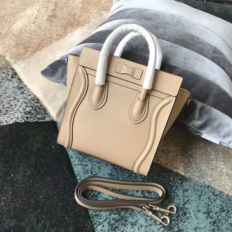 2019 Celine NANO LUGGAGE BAG IN DRUMMED CALFSKIN