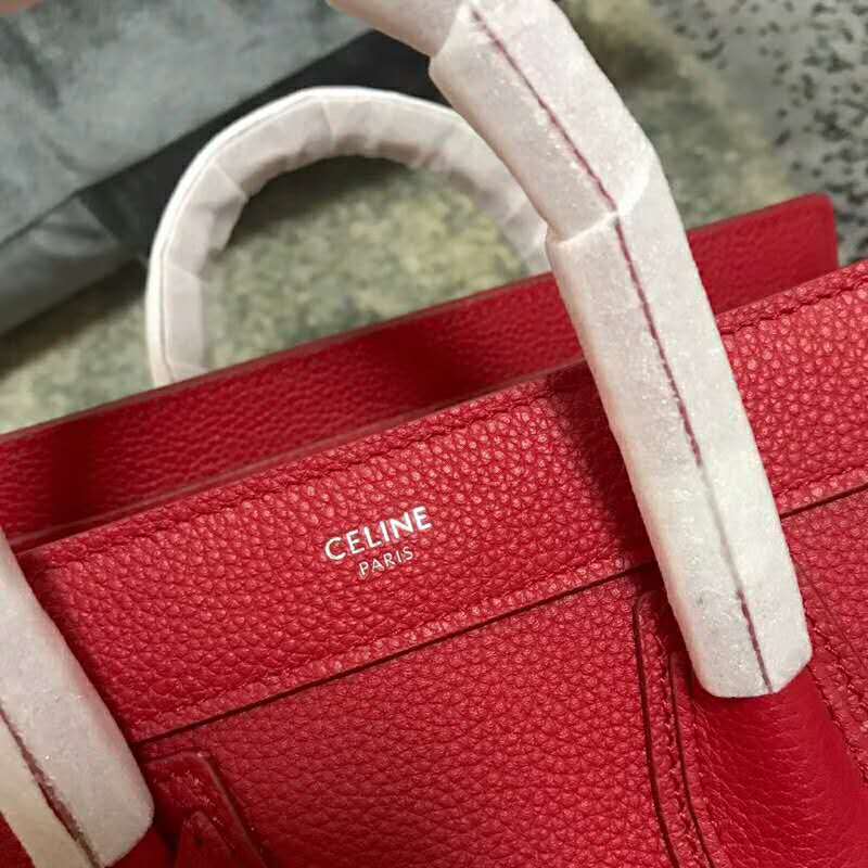 2019 Celine NANO LUGGAGE BAG IN DRUMMED CALFSKIN