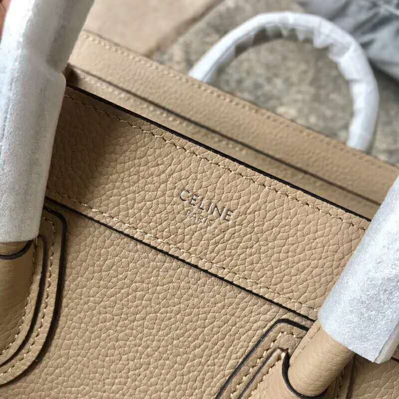 2019 Celine NANO LUGGAGE BAG IN DRUMMED CALFSKIN