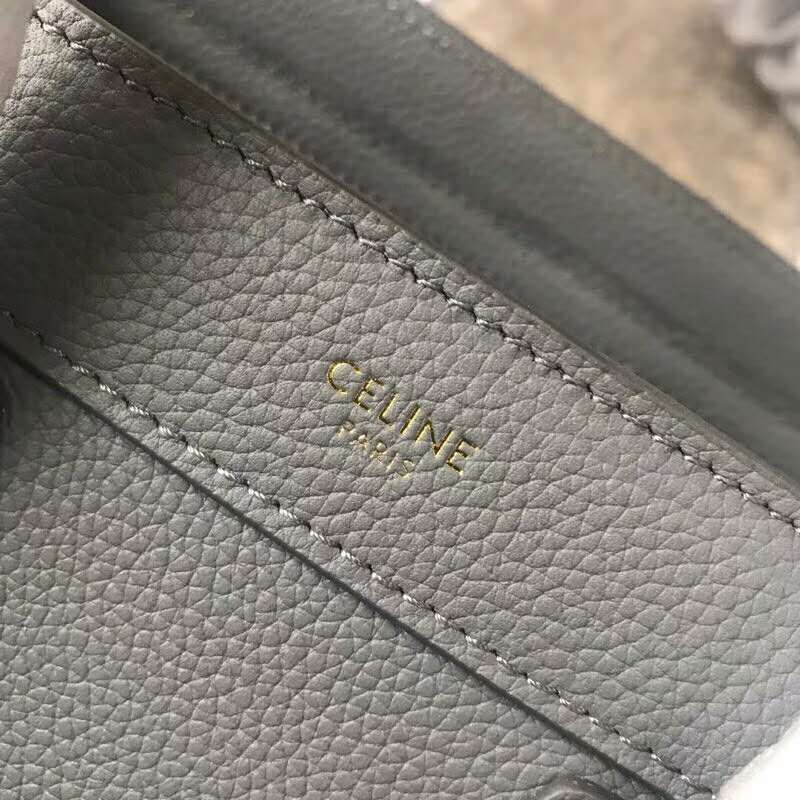 2019 Celine NANO LUGGAGE BAG IN DRUMMED CALFSKIN