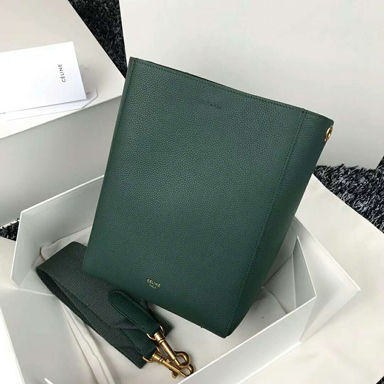 2019 Celine SANGLE SMALL BUCKET BAG IN SOFT GRAINED CALFSKIN