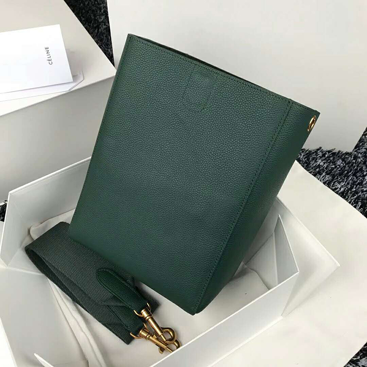 2019 Celine SANGLE SMALL BUCKET BAG IN SOFT GRAINED CALFSKIN