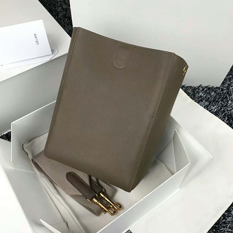 2019 Celine SANGLE SMALL BUCKET BAG IN SOFT GRAINED CALFSKIN