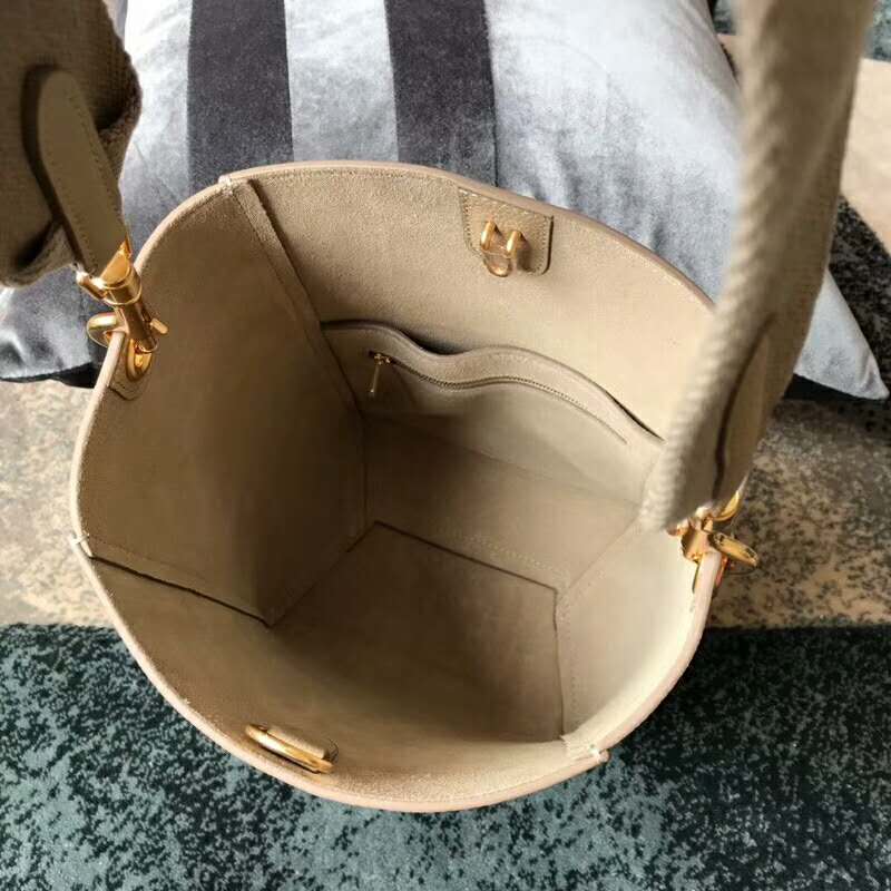 2019 Celine SANGLE SMALL BUCKET BAG IN SOFT GRAINED CALFSKIN