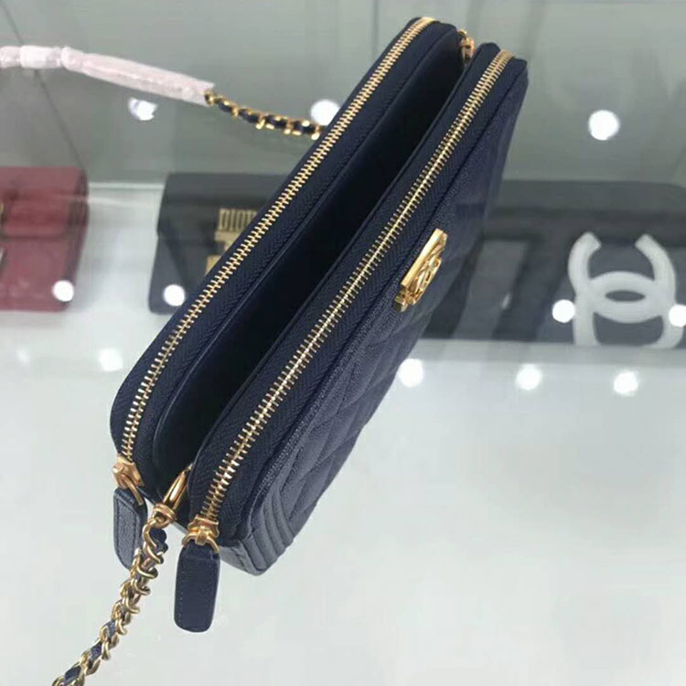 2019 Chanel LE Boy Double zipper Small bag Original Leather