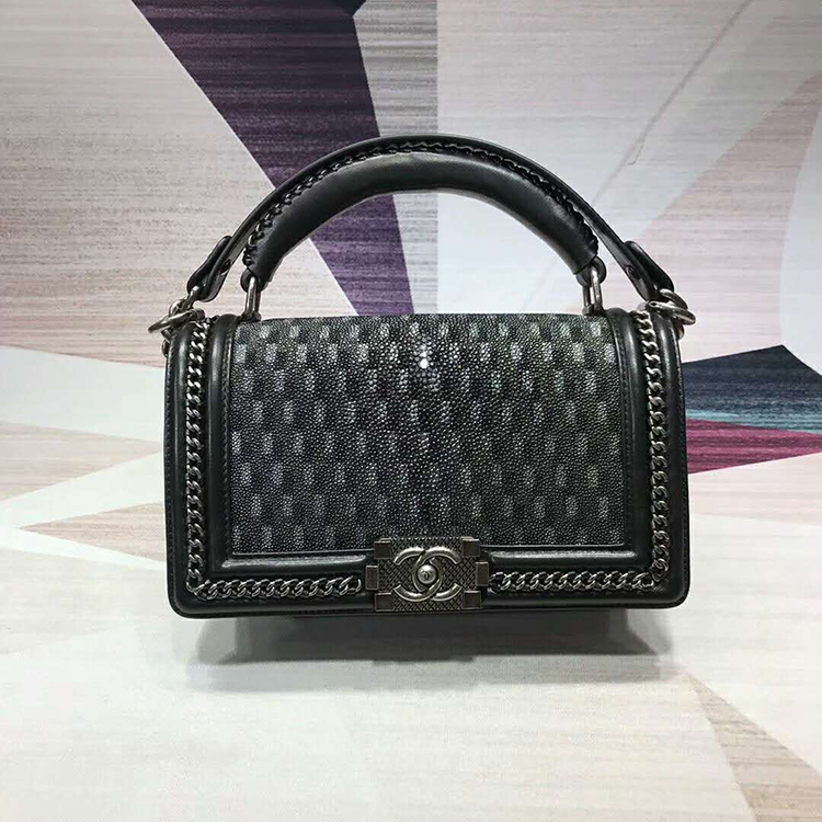 2019 Chanel LeBoy Tote Shoulder Bag