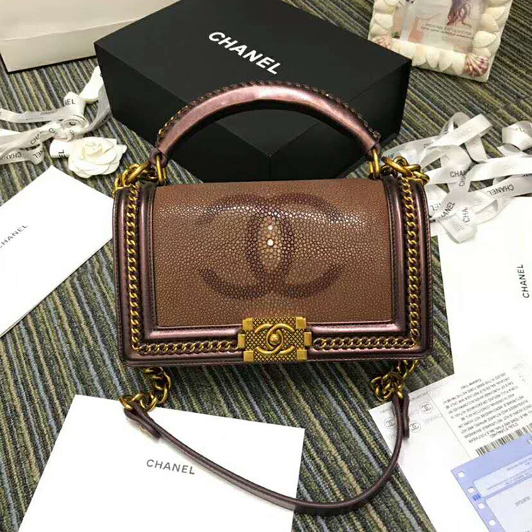 2019 Chanel LeBoy Tote Shoulder Bag