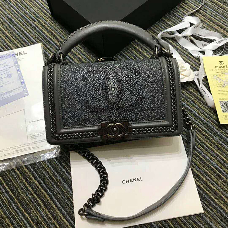 2019 Chanel LeBoy Tote Shoulder Bag