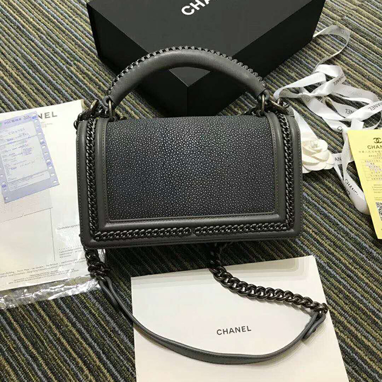 2019 Chanel LeBoy Tote Shoulder Bag