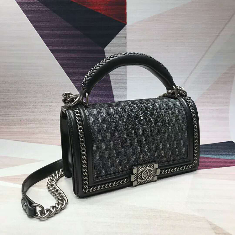 2019 Chanel LeBoy Tote Shoulder Bag