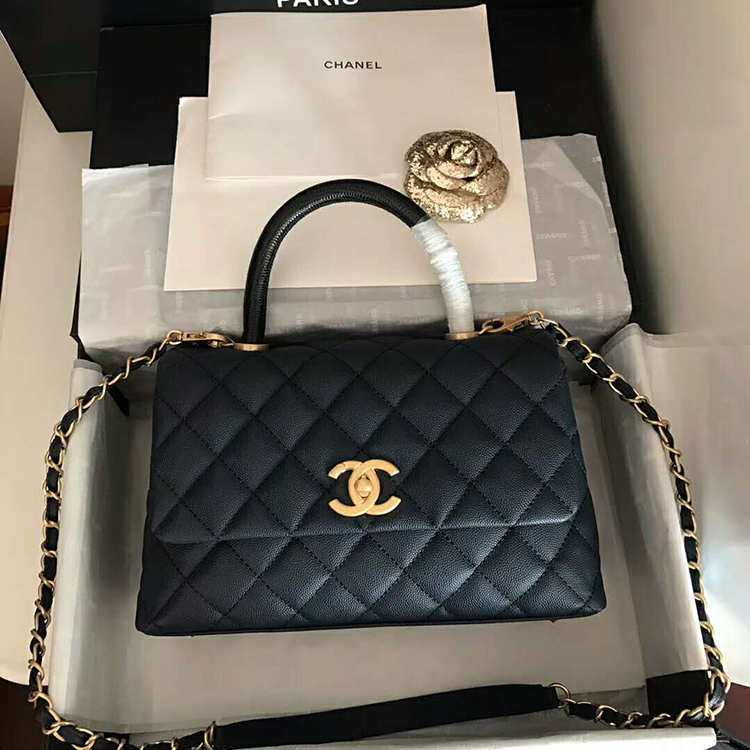 2019 Chanel Medium Flap Bag with Top Handle