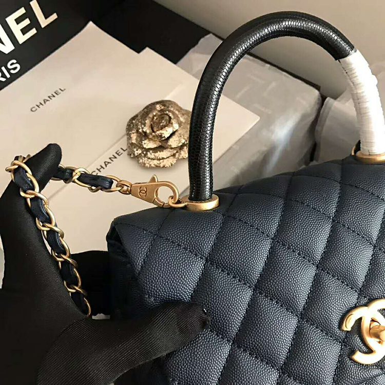 2019 Chanel Medium Flap Bag with Top Handle