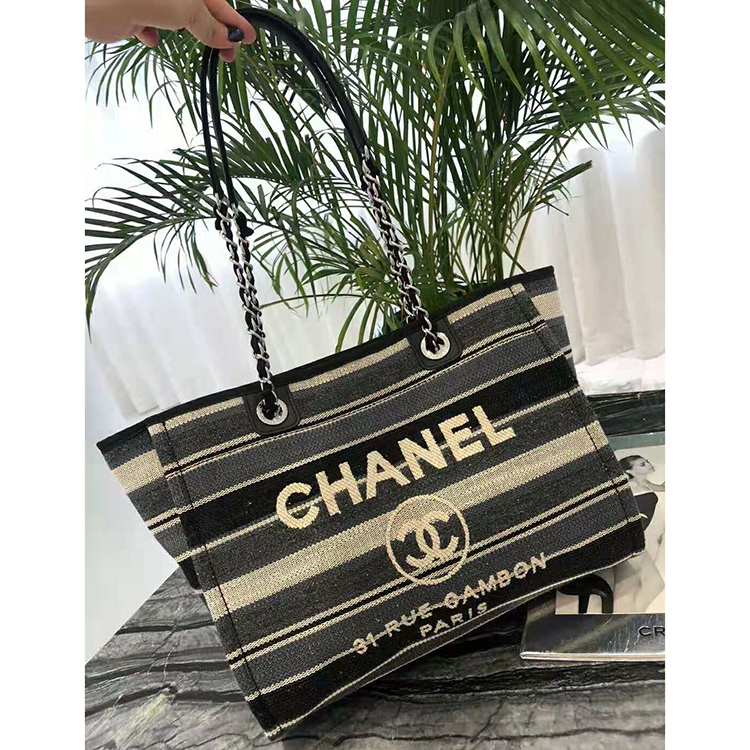 2019 Chanel Medium Tote Shopping Bag