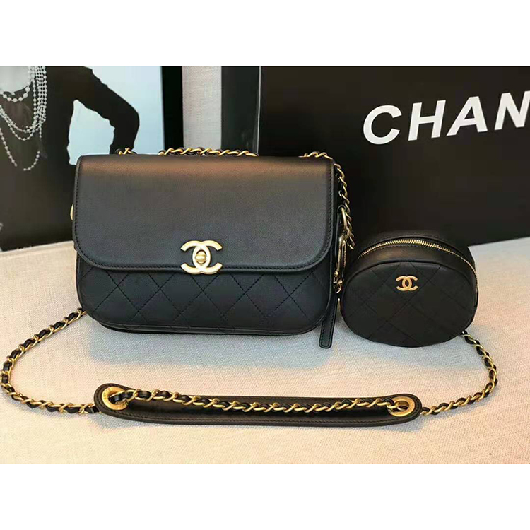 2019 Chanel flap bag and coin purse