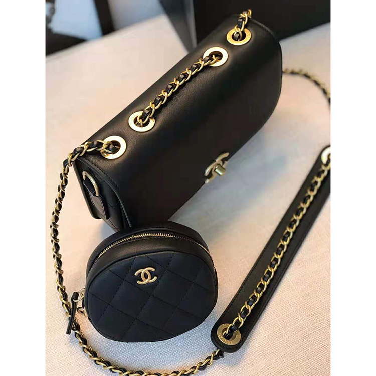 2019 Chanel flap bag and coin purse