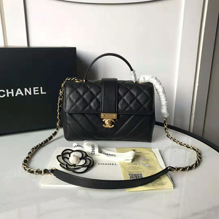 2019 Chanel flap bag with top handle